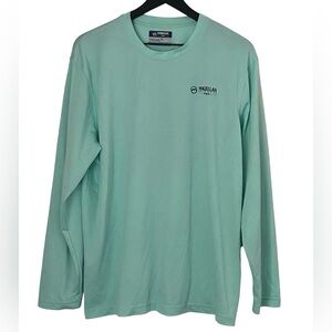 Magellan Men’s outdoors Pro Aqua Blue shirt Angler Series Long Sleeve Si…